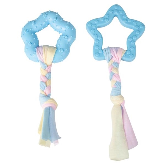 Picture of Doogy Blue Puppy Star Rope Toys 2-Pack | Chewing & Play